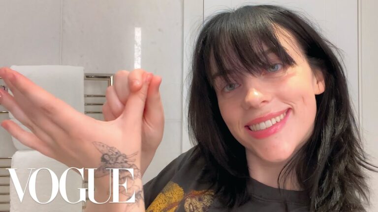 Vogue Billie Eilish’s Post-Show Beauty Routine 
