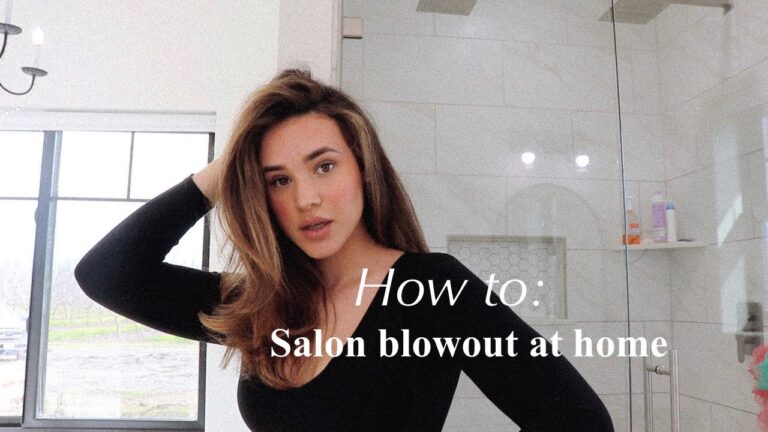 Salon Blowout at home