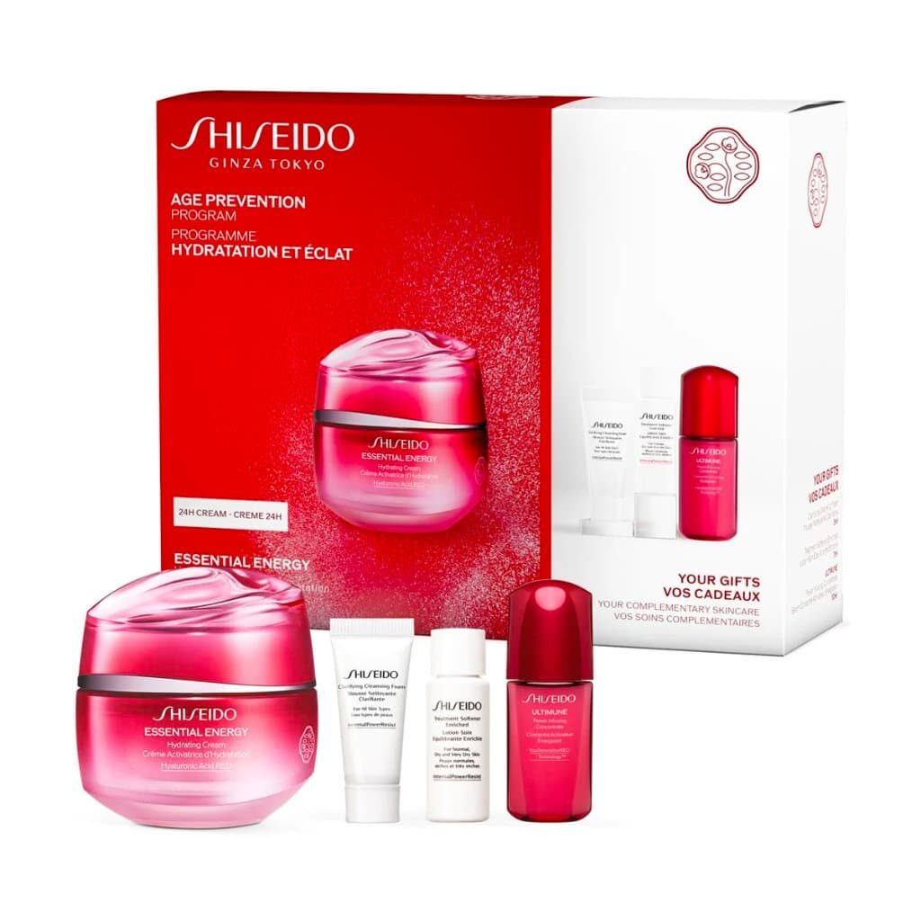 Shiseido essential energy hydratation cream set