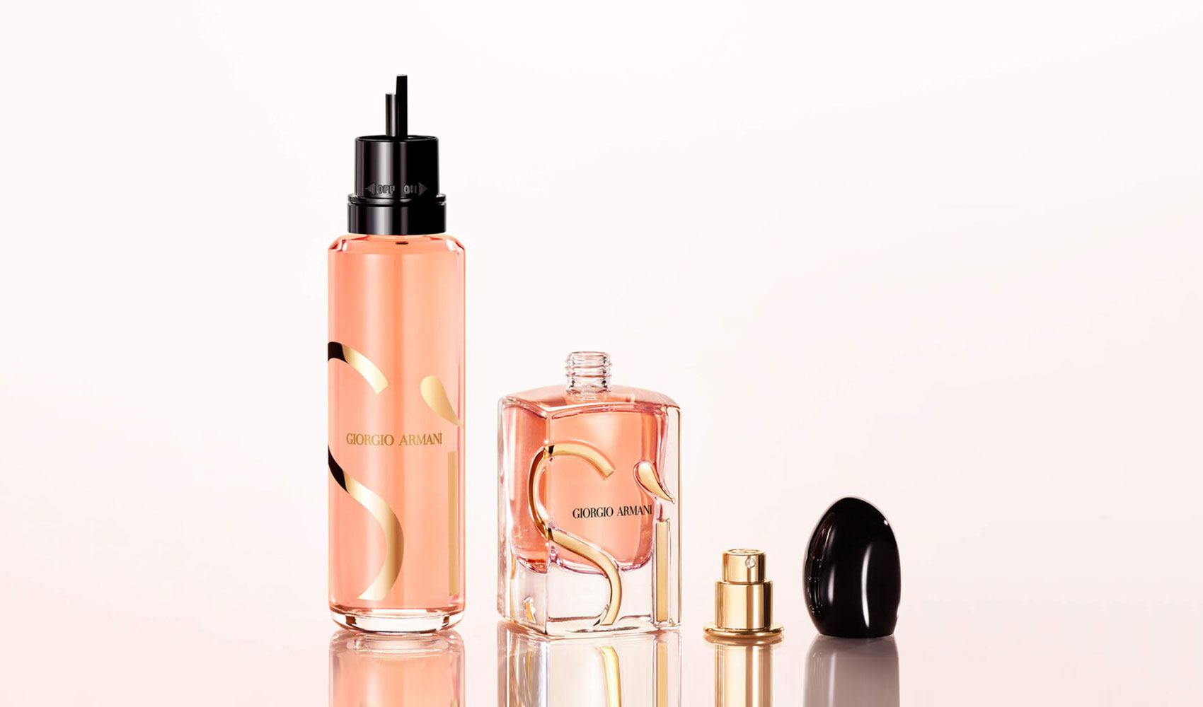 Het nieuwe navulbare Intense SÌ-parfum van het merk Giorgio Armani