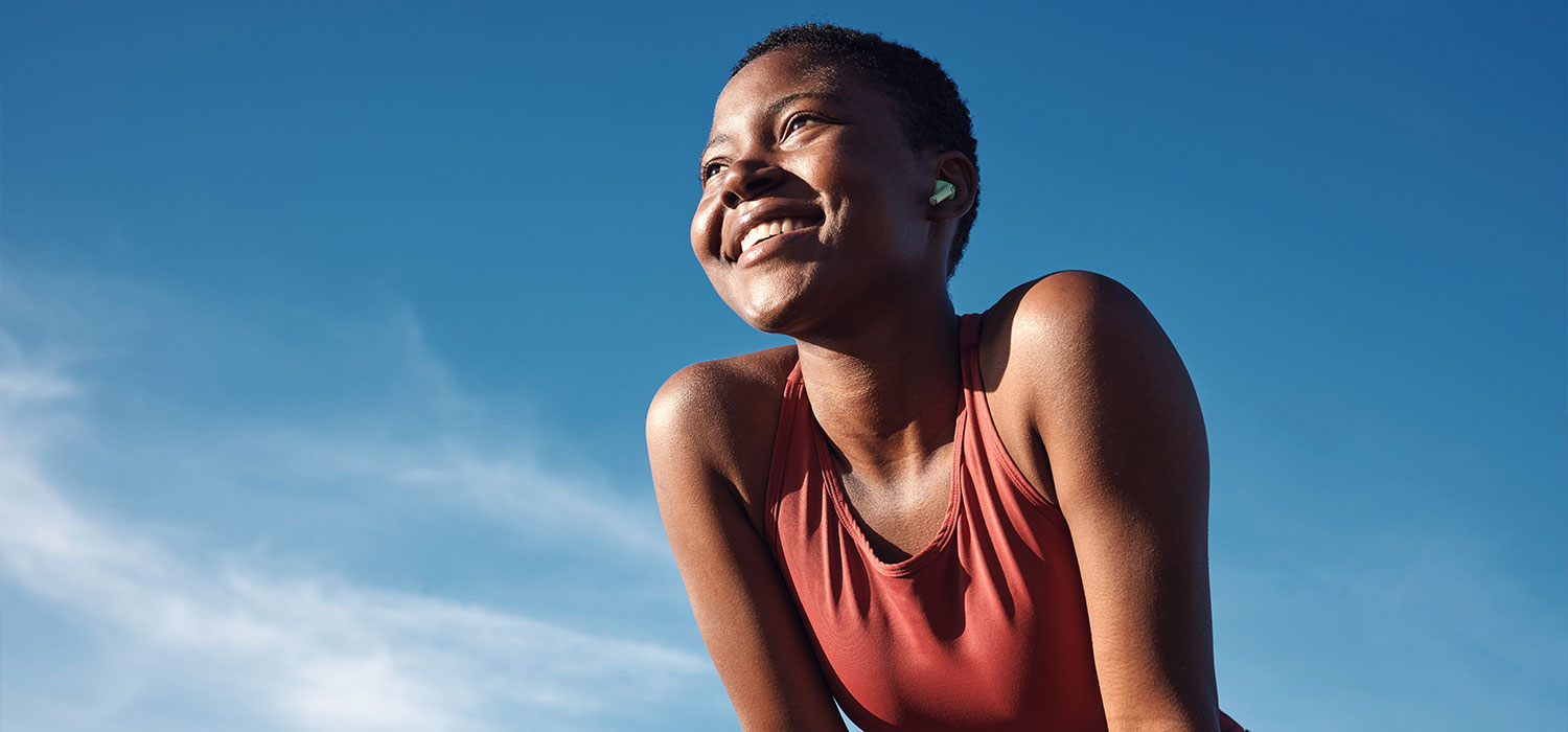 Vrouw die aan sport doet