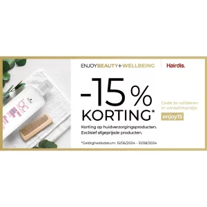 Voucher Hairdis 15% korting